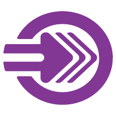 purple arrows icon